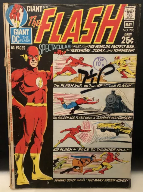 THE FLASH #205 Comic Dc Comics Bronze Age Reader Copy Cover Detached