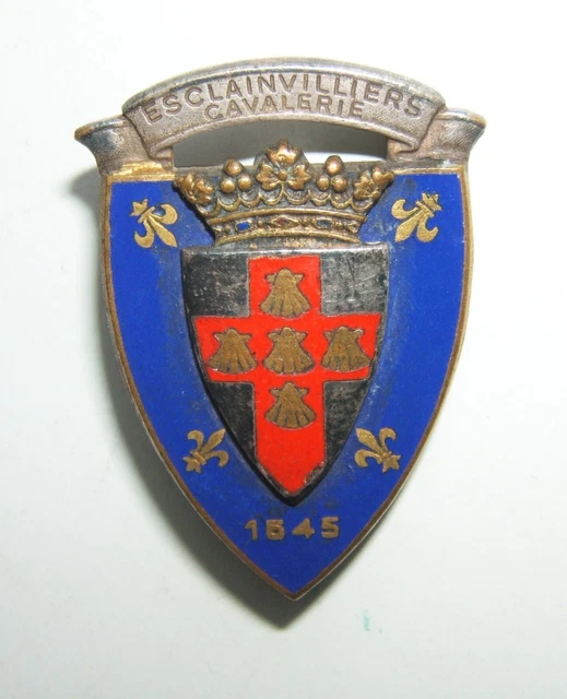 INSIGNE DU 3° Regiment De Cuirassiers. « Esclainvilliers Cavalerie