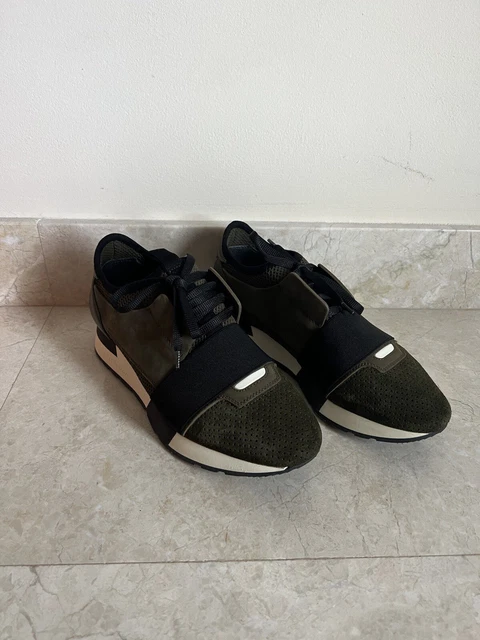 Balenciaga race runners online womens olive