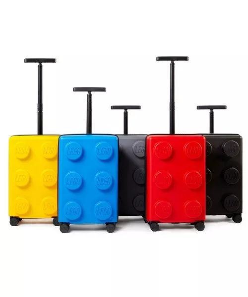 LEGO Suitcase Travel Luggage Carry Bag 35L Signature Brick Red Blue Yellow Black