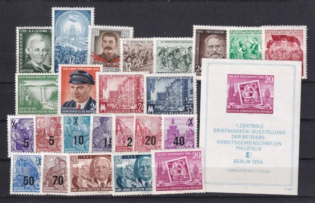 DDR Kpl. 1954 Jahrgang Postfrisch Michel 121,20