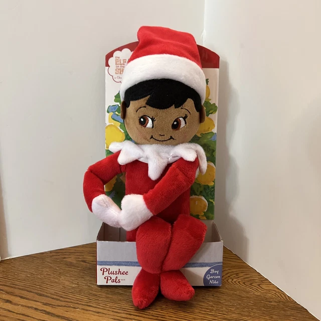The Elf on the Shelf Christmas Plushee Pal 17" Girl Dark Skin Tone Brown Eyes