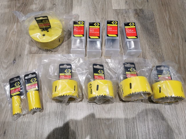 CK Tools Holesaw & arbor Joblot - Nuovissimo