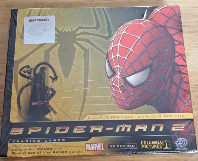 2004 Spiderman 2 Factory Sealed Box Of 24 Packs