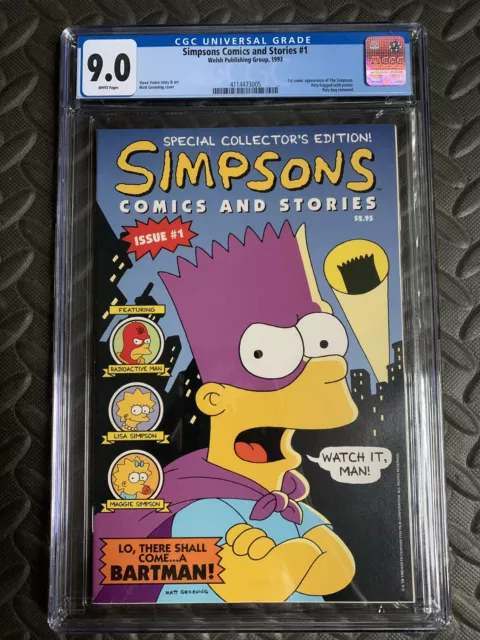 Simpsons Comics and Stories  #1  CGC 9.0 4114473005