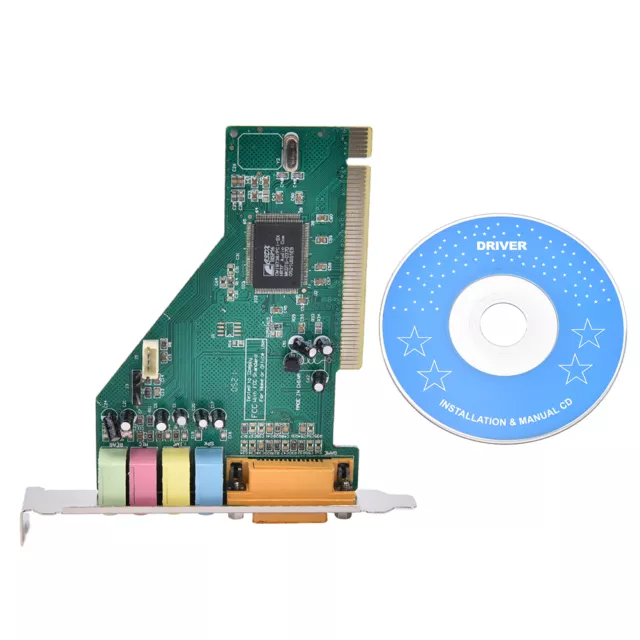 4 Channel 5.1 Surround 3D PCI Sound Audio Card MIDI for PC Windows XP/7/8/10'