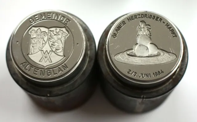 Historische Prägestempel für Medaille Taler Wappen Altenglan Unikat Nr. 4924-22