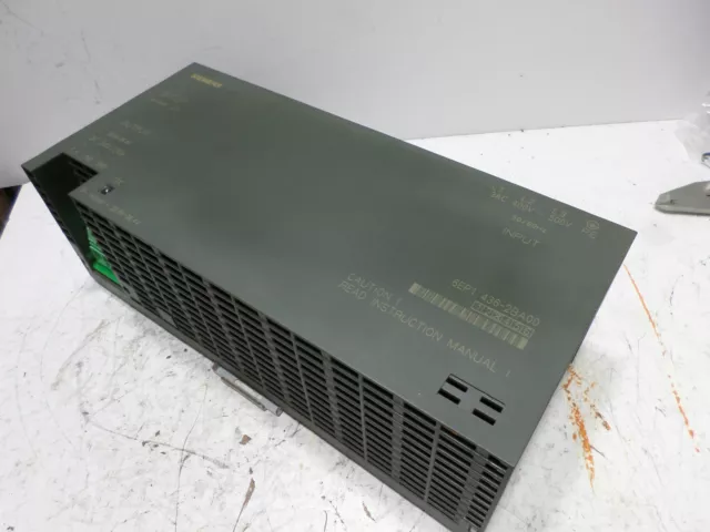 SIEMENS SITOP 20 POWER SUPPLY -- 6EP1436-2BA00 -- 20amps 24DC - 3Phase Supply