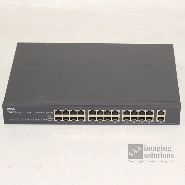 DELL POWERCONNECT 2324 24 Port Ethernet Switch W 2 Gigabit Ports Rack
