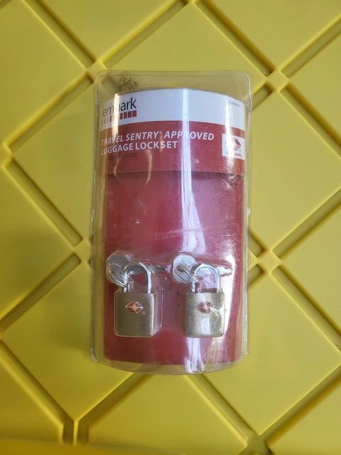 2 Pk Embark Travel Sentry Certified Luggage Locks Airport TSA Approved NEW