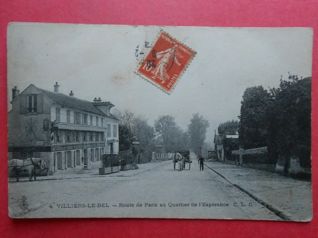 VILLIERS-LE-BEL: The Route of Paris at the Quartier de l'Esperance........VO.1912.