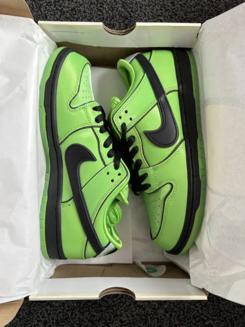 Nike SB Dunk Low - The Powerpuff Girls Buttercup verde UK 7,5 | NUOVESSIME ✅