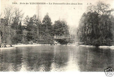 CPA 94 VINCENNES    le bois  la passerelle des deux iles