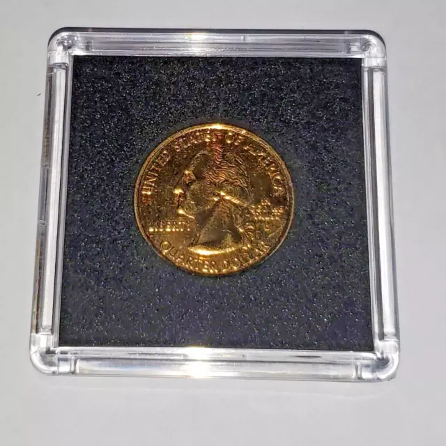 Gold Plated 2001-D New York U.s. State Quarter