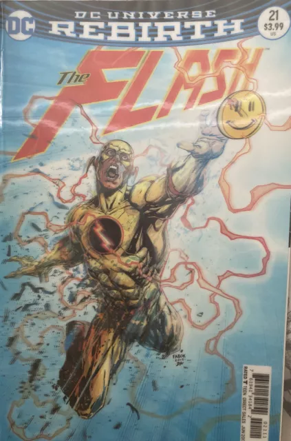 The Flash #21 Dc Universe Rebirth 3D Lenticular The Button Cover June 2017