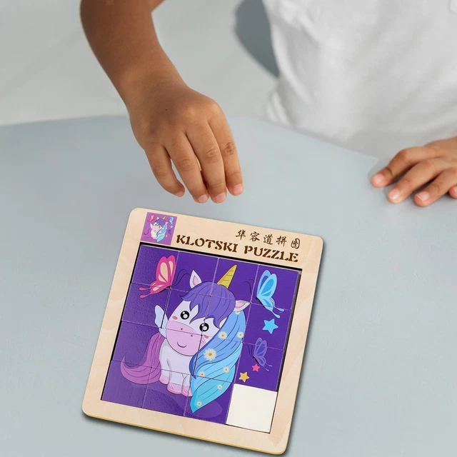 Number Slide Cartoon Puzzle Shape Matching Game Development Toy for Children