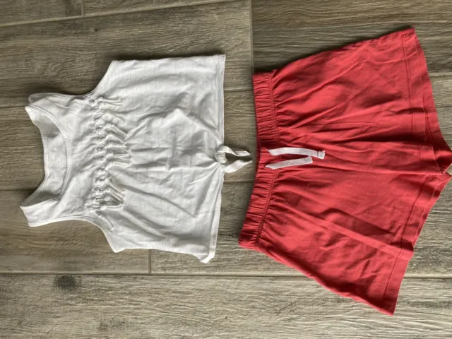 girls shorts and top bundle age 9 years