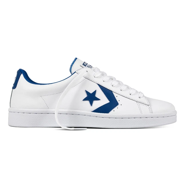 Converse all store star cuir bleu