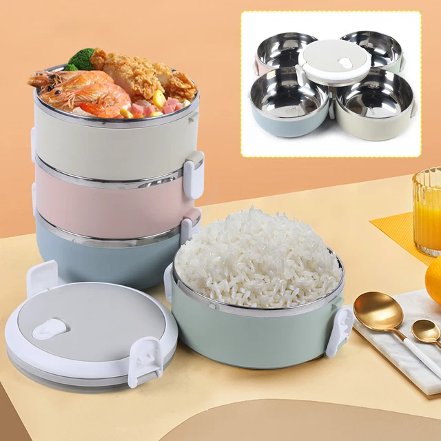 2800 ml acero inoxidable aislamiento térmico caja de almuerzo contenedor de alimentos estudiante adulto