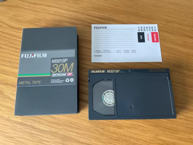 Videocassetta Fuji Betacam SP - 30 minuti - NoS - Nuovo inutilizzato - Fujifilm