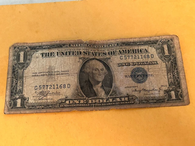 1935 A $1 Dollar Silver Certificate Blue Seal-510 C