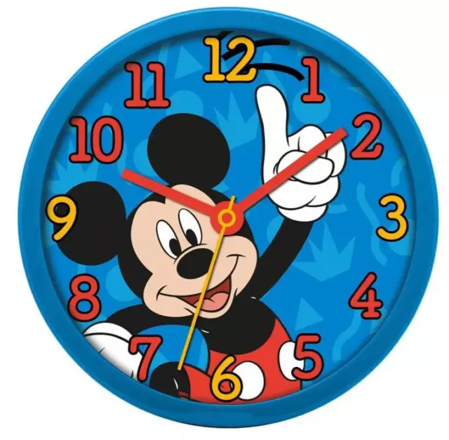 Mickey Mouse Kinder Kinderzimmer Wanduhr Uhr 25cm Durchmesser