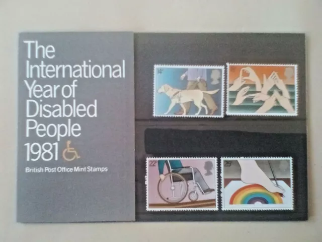 EE.......MNH........1981 International year disabled presentation pack GB..