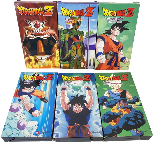VTG FUNIMATION DBZ Dragon Ball Z VHS Lot of 6 w/ Box Sleeves 1998-2000 - Is Dragon Ball Z On Funimation Uk