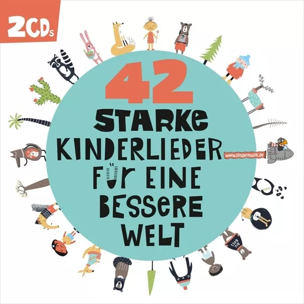 42 Starke Kinderlieder Für Eine Bessere Welt - Various  2 Cd New!