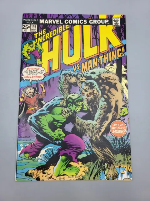 The Incredible Hulk Vol 1 #197 March 1976 Written By Len Wein Marvel Comic Book
