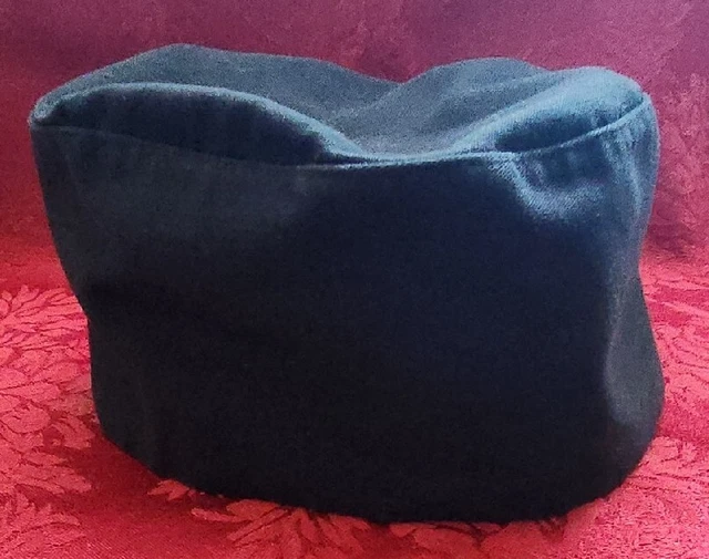 Uncommon Threads 0159 Chef's Beanie BLACK One Size Adjustable Poly Cotton Blend