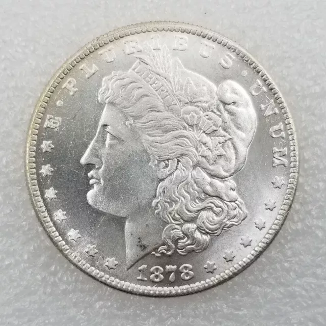 1878 S Morgan Dollar BU Uncirculated Mint State 90% Silver $1 US Coin Hot！