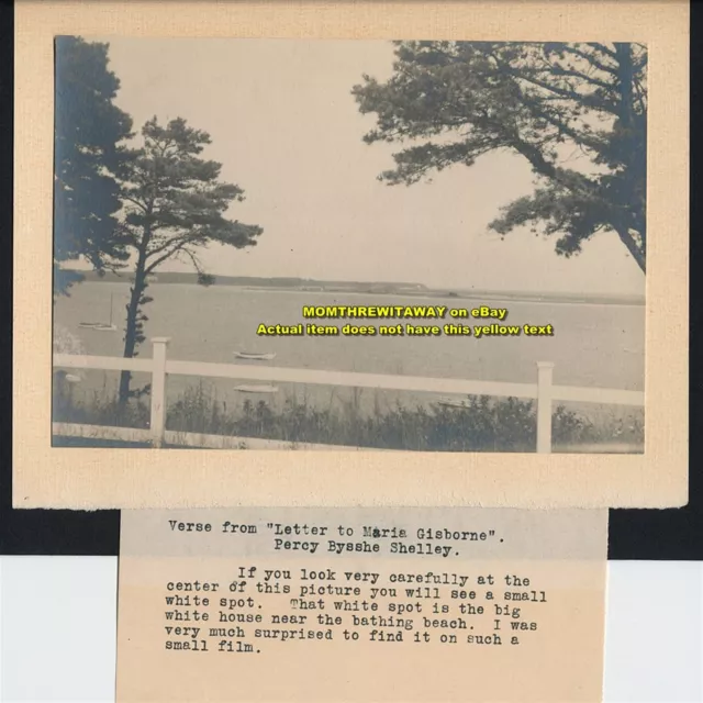 1920s Photo Massachusetts Cape Cod Cotuit Harbor View 2