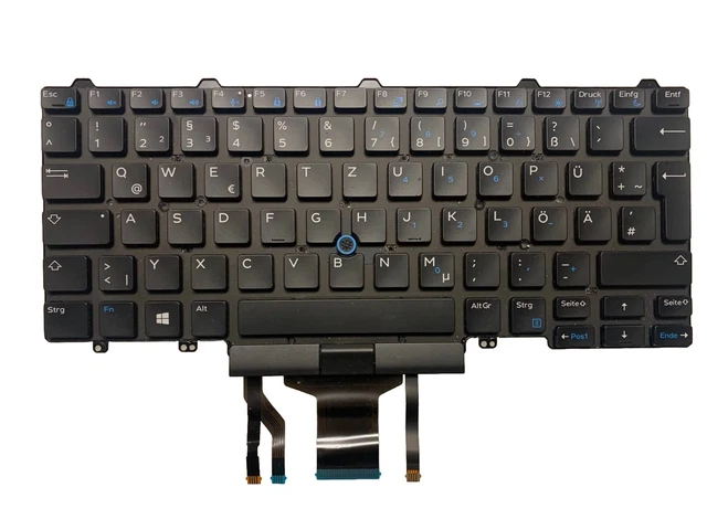 Clavier Allemand Dell Latitude E5450 E5480 E5470 E7450 E7470 SN7230BL Backlit