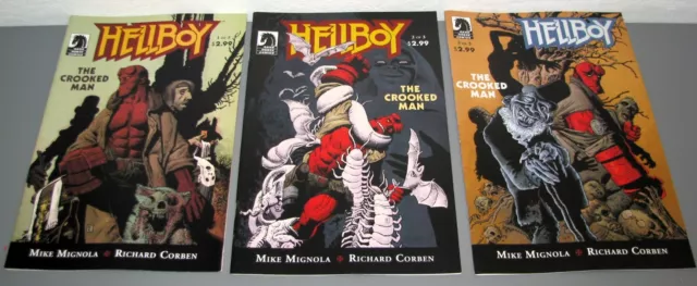 Komplettset - Hellboy - the Crooked Man - 1 bis 3 (33/34/35) - 2008 - Dark Horse