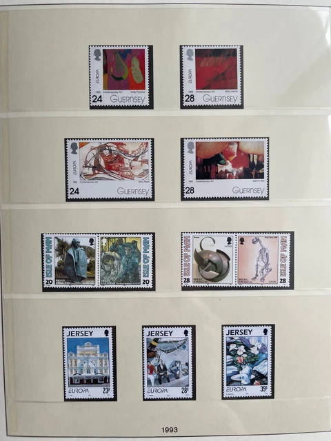 Album Europa 1993 À 1995 - Timbres Neufs** Et Carnets - Forte Cote