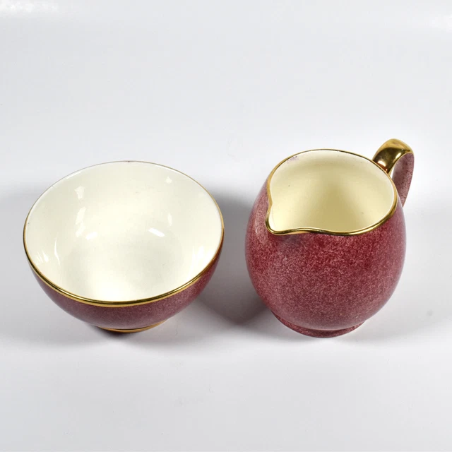 Royal Winton Grimwades Sugar Bowl and Creamer with Underplate 2