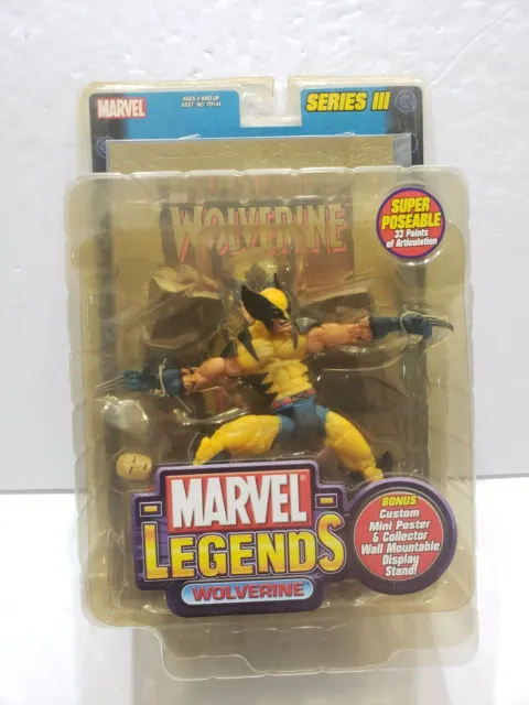 Marvel Legends Wolverine Series lll 3 Gold Foil Variant Toybiz 2002