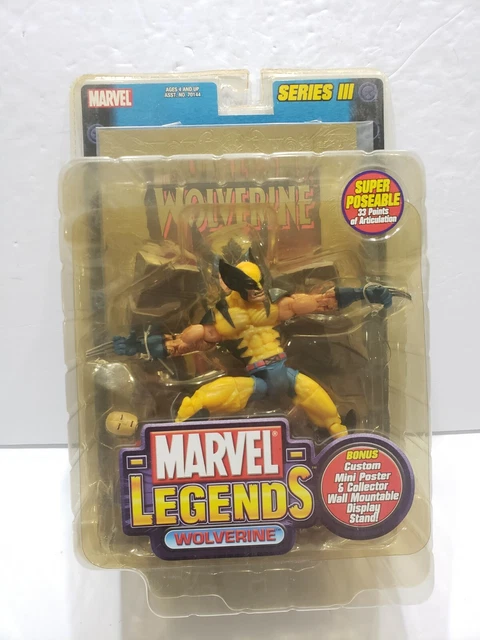 Marvel Legends Wolverine Series lll 3 Gold Foil Variant Toybiz 2002