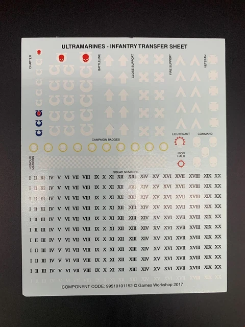 WARHAMMER 40K ULTRAMARINES Transfer Primaris Space Marine Decal 5 warhammer-40k-ultramarines-transfer-primaris-space-marine-decal-5