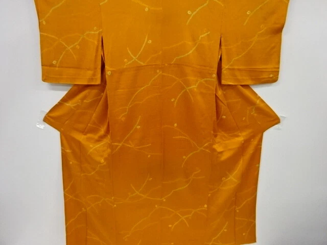 5647679: Japanese Kimono / Antique Hitoe Kimono / Shibori / Abstract Pattern