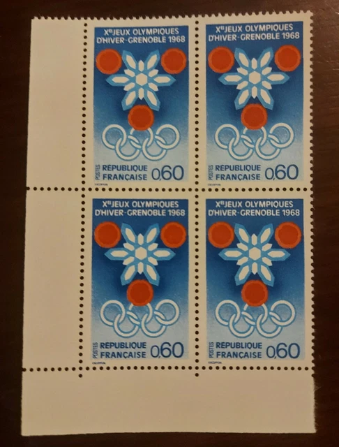 France bloc de 4 timbres  neuf**  YV N° 1520 JO de Grenoble