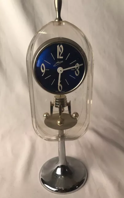 vintage schmid-schlenker 60s 70s atomic space age mantel clock west germany MCM vintage schmid-schlenker 60s 70s atomic space age mantel clock west germany MCM