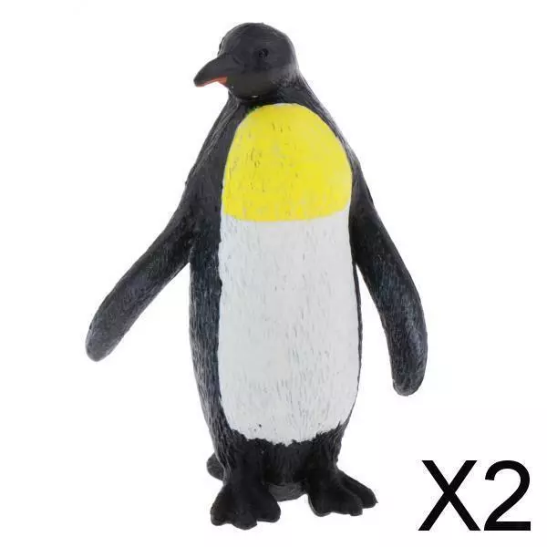 2X Simulation Penguin Ocean Animal Model Figure Educational Toy Home Decor D