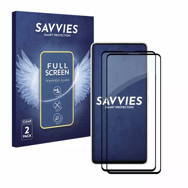 2x Full Cover pour Samsung Galaxy A53 5G Verre Trempé 2.5D Incurvé Film