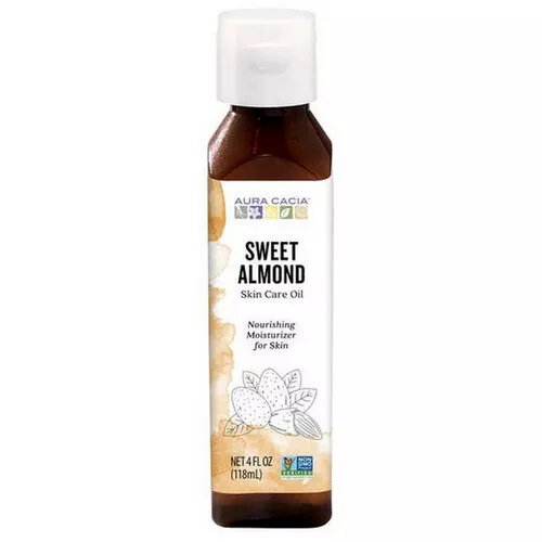 Pure Skin Care Oil Sweet Almond 4 fl oz By Aura Cacia