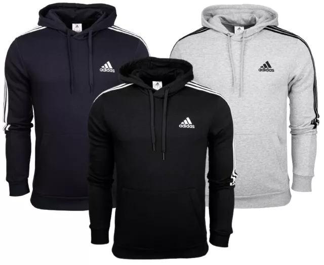 Adidas Herren Essentials 3 stripes Tracktop Kapuzenpullover Fleece