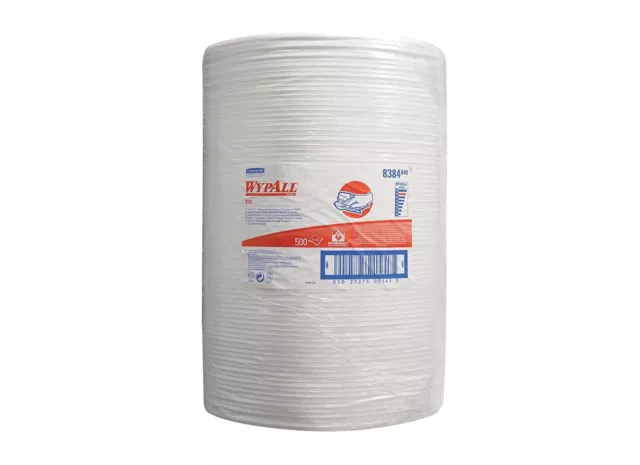 WypAll, 8384 x70 Cloths 1 Ply Large White Oil Water Absorbent 1 Roll New