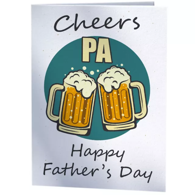 Tarjeta del día del padre de cerveza Ale Lager - Cheers Pa