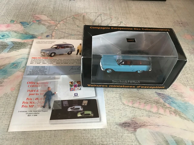 Simca - Aronde P60 Océane 1960 - Norev Micro HO - 1/87 - Autos
